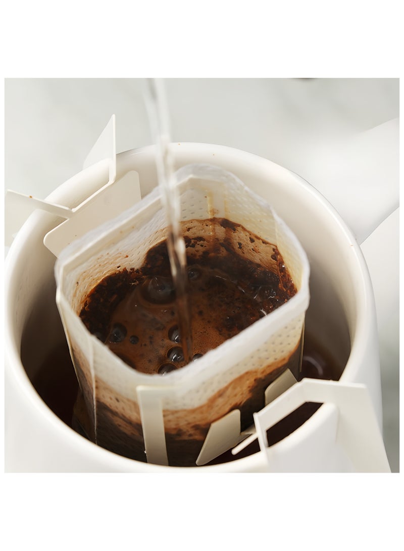 50-Piece Drip Coffee Filter Paper Bag White 7.5 x 9cm  - Image 5