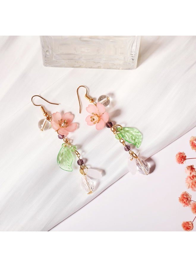 ecozran Daisy Flower Earrings for Women, Cute Sunflower Small Dangle Drop Earrings Gold Minimal Vintage Daisy Flower Hook Earrings Statement Jewelry Gift for Women Sweet Earrings（D-Pink1）, Samll, - Image 5