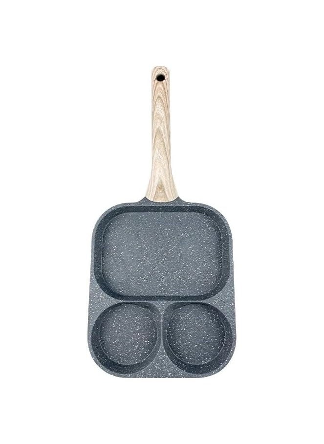 VIO Medium Non Stick Egg Frying Pan Pancake Omelette Pan Aluminium Alloy Fried Egg Cooker for Cooking Ham Omelette Egg 3 Cup Aluminum Alloy  - Image 2