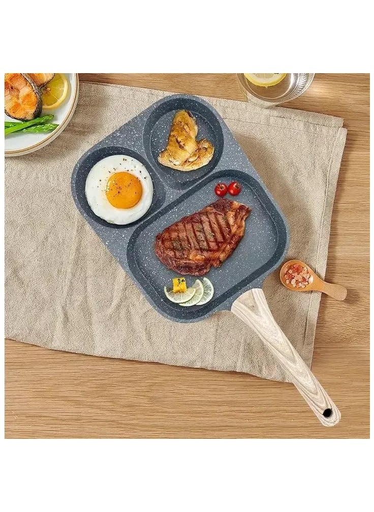 VIO Medium Non Stick Egg Frying Pan Pancake Omelette Pan Aluminium Alloy Fried Egg Cooker for Cooking Ham Omelette Egg 3 Cup Aluminum Alloy  - Image 3
