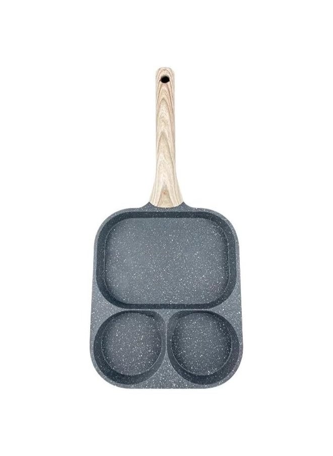 VIO Medium Non Stick Egg Frying Pan Pancake Omelette Pan Aluminium Alloy Fried Egg Cooker for Cooking Ham Omelette Egg 3 Cup Aluminum Alloy  - Image 1