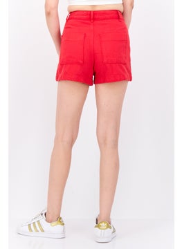 Women Solid Denim Shorts, Red - pzsku/ZD37A2B651927630516CDZ/45/_/1737642093/524e874c-cca0-403b-ac67-2a219f8e4a29