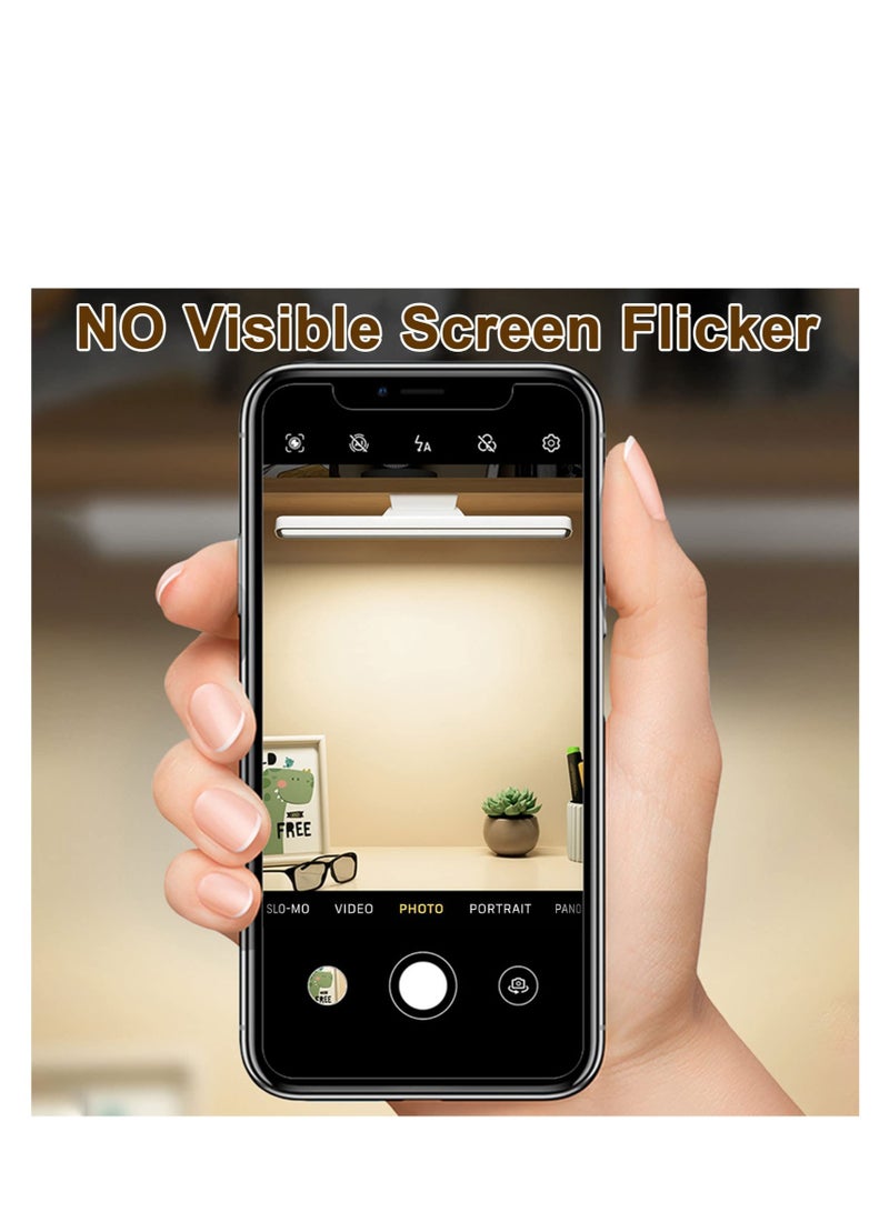 Excefore أضواء تحت المكتب اللاسلكية، ضوء مكتبي مغناطيسي، سطوع درجة حرارة لون قابلة للتعديل، أضواء مغناطيسية تحت الخزانة، إضاءة قابلة لإعادة الشحن تعمل بمدخل USB-C، للمكتب، الماكياج، الدراسة، المطبخ - Image 5