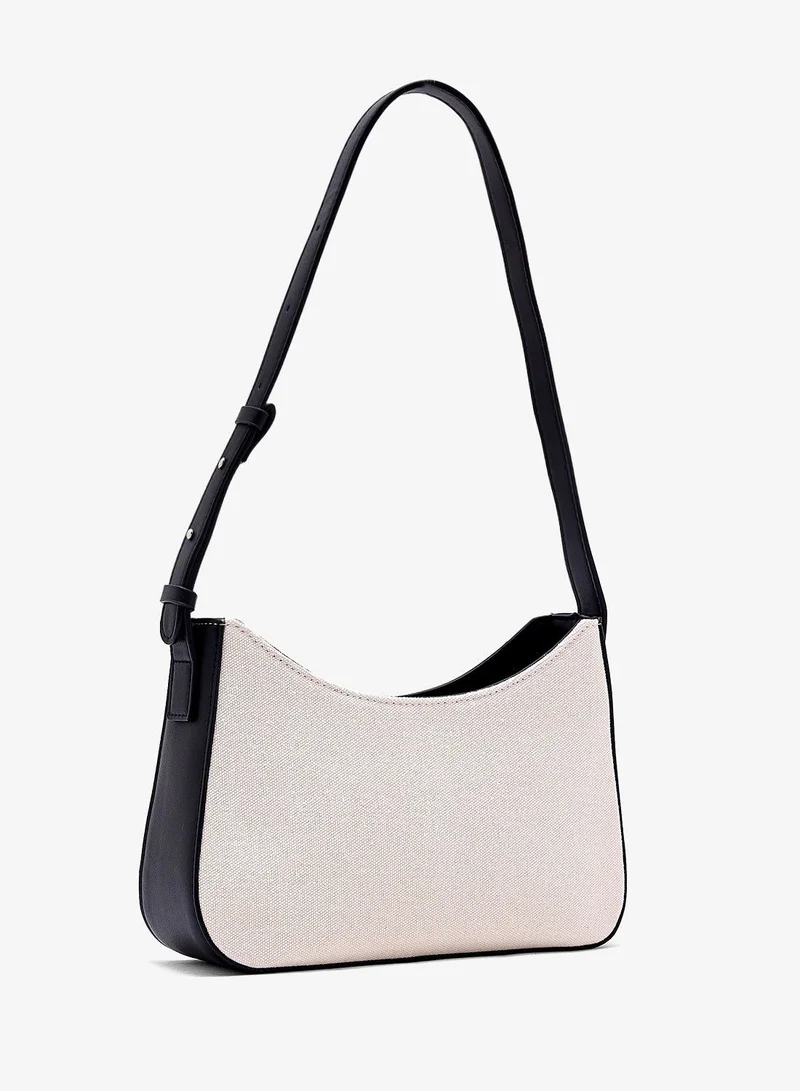 Ella Black color block shoulder bag for Women | Best Price UAE