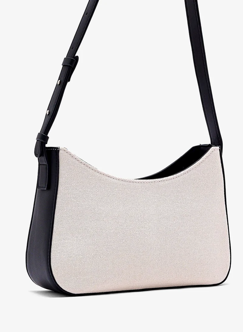 Ella Black color block shoulder bag for Women | Best Price UAE