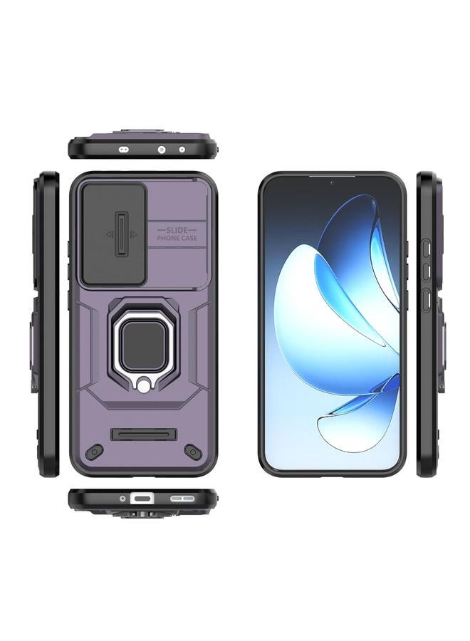S-TOP Case For OPPO Reno13 5G Global Sliding Camshield TPU + PC Shockproof Phone Case with Holder - Image 3
