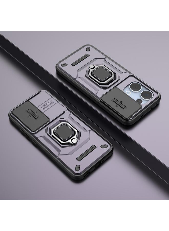S-TOP Case For OPPO Reno13 5G Global Sliding Camshield TPU + PC Shockproof Phone Case with Holder - Image 2