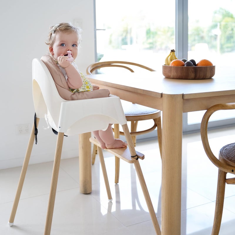 Nibble and Rest Woodsi Footsi Highchair Footrest for IKEA Antilop, Bamboo Wooden Footrest, Height Adjustable, High Chair Accessories,Suitable Footstool with Rounded Corners - Image 5