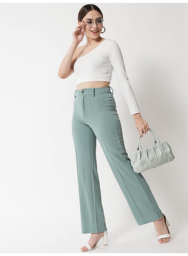 Kotty KOTTY Women Regular Fit Multicolor Viscose Rayon Trousers  - Image 3
