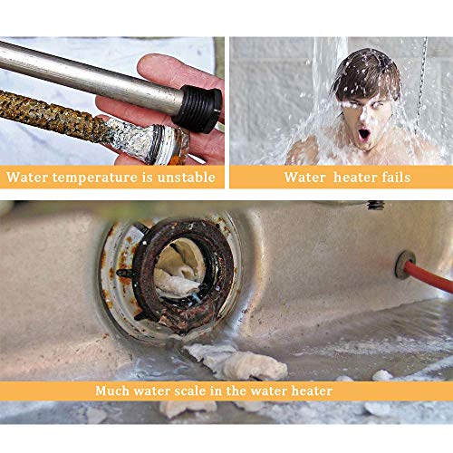 Podoy 42'' Flexible Magnesium Anode Rod for Hot Water Heater Compatible with Rheem Reliance Richmond GE KenmoreTanks 3/4" NPT Thread 0.8'' Diameter Home Water Tank Anode Rod - Image 5