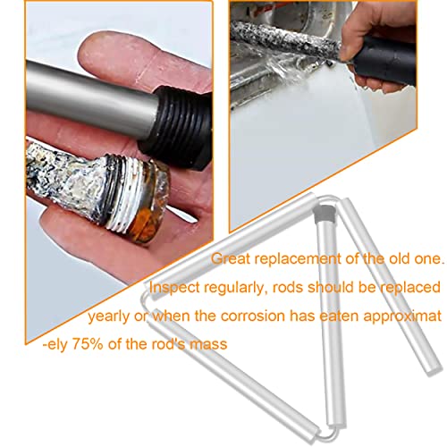 Podoy 42'' Flexible Magnesium Anode Rod for Hot Water Heater Compatible with Rheem Reliance Richmond GE KenmoreTanks 3/4" NPT Thread 0.8'' Diameter Home Water Tank Anode Rod - Image 3
