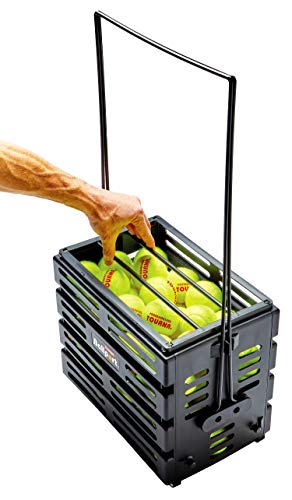 Tourna Ballport Tennis Ball Hopper Holds 80 Balls Durable and Lightweight – Black - Image 2
