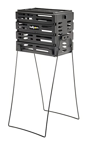 Tourna Ballport Tennis Ball Hopper Holds 80 Balls Durable and Lightweight – Black - Image 4