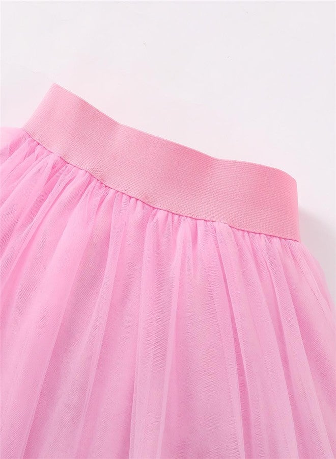 CPEI Toddler Girl 2nd Birthday Outfits,Im Two Cute Shirt+Tutu Skirt,Girl 2 Years Old Birthday Clothes (Pink, 2T) - Image 4