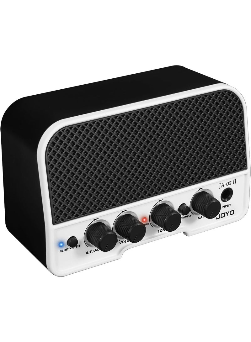 جويو مضخم جيتار كهربائي صغير 5 واط قابل لإعادة الشحن مع بلوتوث 5.0 وقناتي Clean و Overdrive – أمبليفاير تدريب محمول (JA-02 II) - Image 1