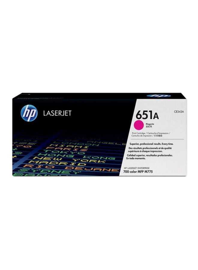 HP خرطوشة حبر لطابعة ليزر جيت 651A أرجواني - Image 2
