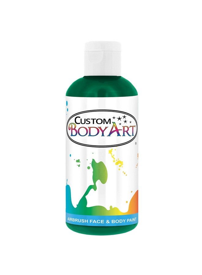 Custom Body Art Custom Body Art 8-ounce Emerald Green Water Based Airbrush Body Art & Face Paint - Image 1