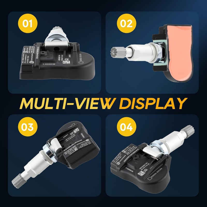 AUTOKAY مجموعة المكونة من 4 أجهزة استشعار ضغط الإطارات TPMS 52933-D4100 بتردد 433 ميجاهرتز لسيارات هيونداي إلنترا جراندور I30، بديل عن 52933D4100 52933 D4100 52933F2000 52933 F2000 52933-F2000 - Image 4