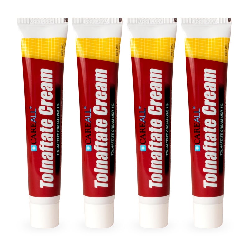 CareAll CareAll Tolnaftate Cream USP 1 10 oz Tube 4 Pack Effective Antifungal Treatment and Itch Relief for Athletes Foot Jock Itch Ringworm Compare to Leading Brand
