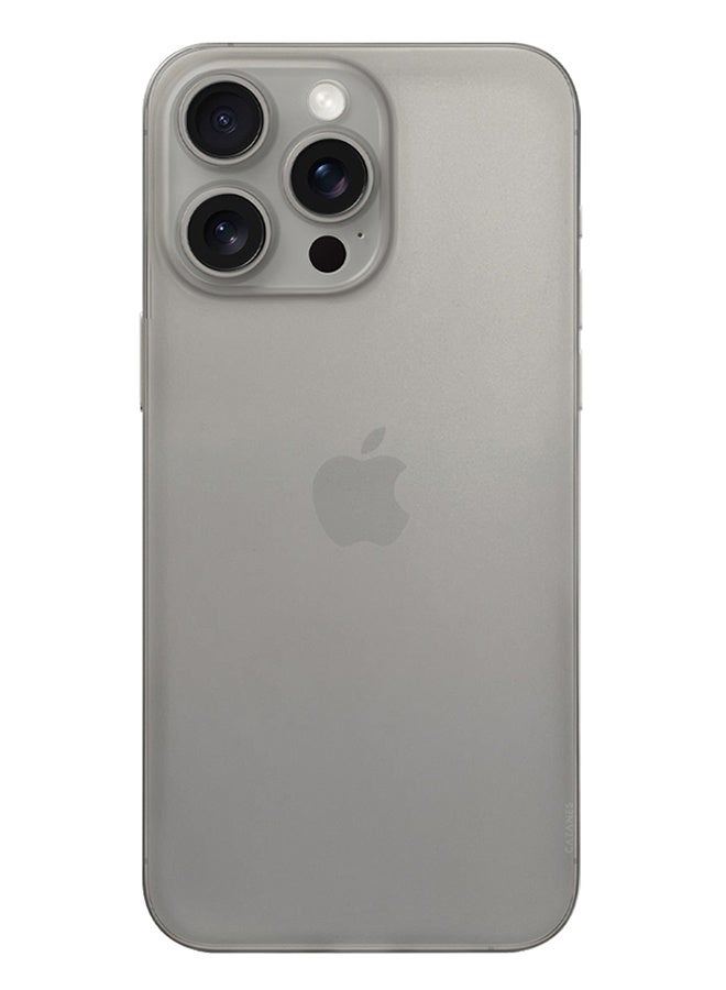 Ultra Thin Case for iPhone 15 Pro Max with 0.3mm Matte Case Cover Air Skin Series Feather-Light Frosted Protective Back Cover - Natural Titanium - Image 4