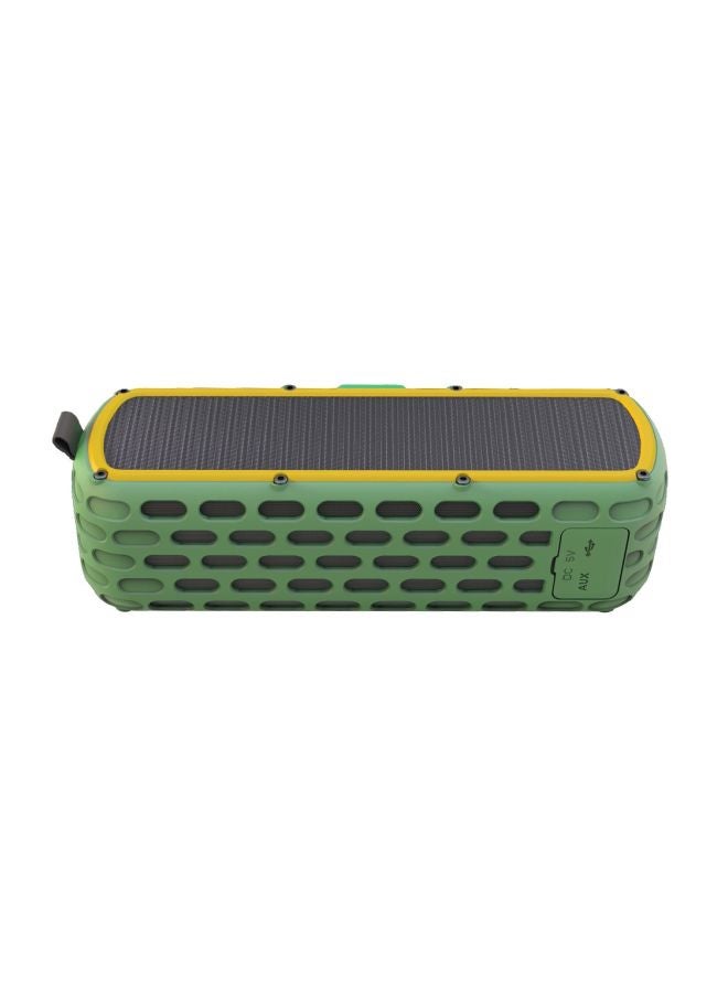 Loquat ES-T63 Waterproof Solar Bluetooth Speaker With LED Light V7329GR Green - Image 1