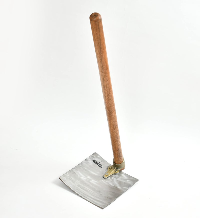 KRUFE Temper Mild Steel Blade Spade, Shovel, Fawda, Kassi (9"x10") with Handle | Heavy-Duty Gardening and Farming Tool | Durable Tempered Steel Construction | Ideal for Digging, Planting, and Soil - Image 2