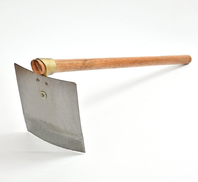 KRUFE Temper Mild Steel Blade Spade, Shovel, Fawda, Kassi (9"x10") with Handle | Heavy-Duty Gardening and Farming Tool | Durable Tempered Steel Construction | Ideal for Digging, Planting, and Soil - Image 3