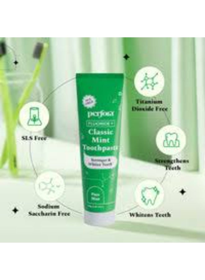 Perfora Teeth Whitening Toothpaste Combo | Classic Mint 80g & Purple Toothpaste 75g| SLS free | Enamel-Safe & Sensitivity-Free | For Cleaner and Stronger Teeth - Image 3