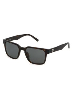 FILA Men's Square Shape  Acetate Sunglasses SFI209 53722Y - Lens Size: 53 Mm - Shiny Dark Havana  - Image 1