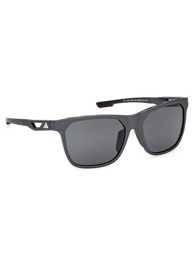 FILA Men's Square Shape  Acetate Sunglasses SFI209 53722Y - Lens Size: 53 Mm - Shiny Dark Havana - Image 4