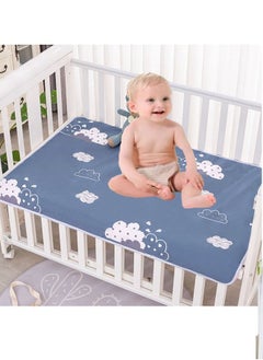 Baby Waterproof Bed Pad Bed Wetting Pads Washable for Kids Toddler Potty Training Pads Baby Wateproof Pad Mat for Pack n Play/Crib/Mini Crib Reusable Incontinence Underpads for Kids/Adult/Pets