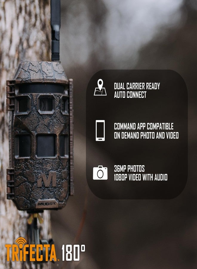 Muddy Trifecta 180 Cellular Camera with 36MP Photo Resolution, 1080p Video Recording, and Customizable Time-Out Delays (Brown) - Image 3
