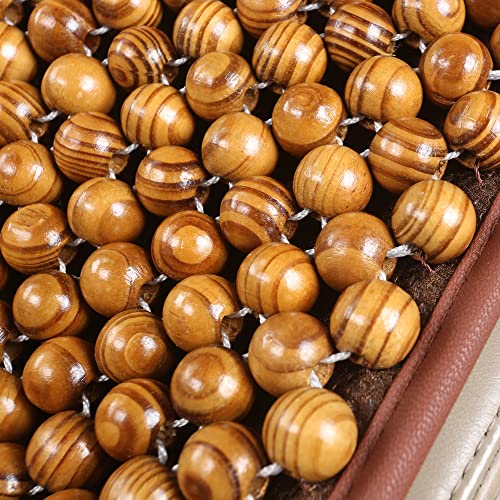 KENNISI Wood Beaded office Seat Cushion, Bead Seat Cushion for Office Chair,seat Beads Cushion, Massage, - Image 5