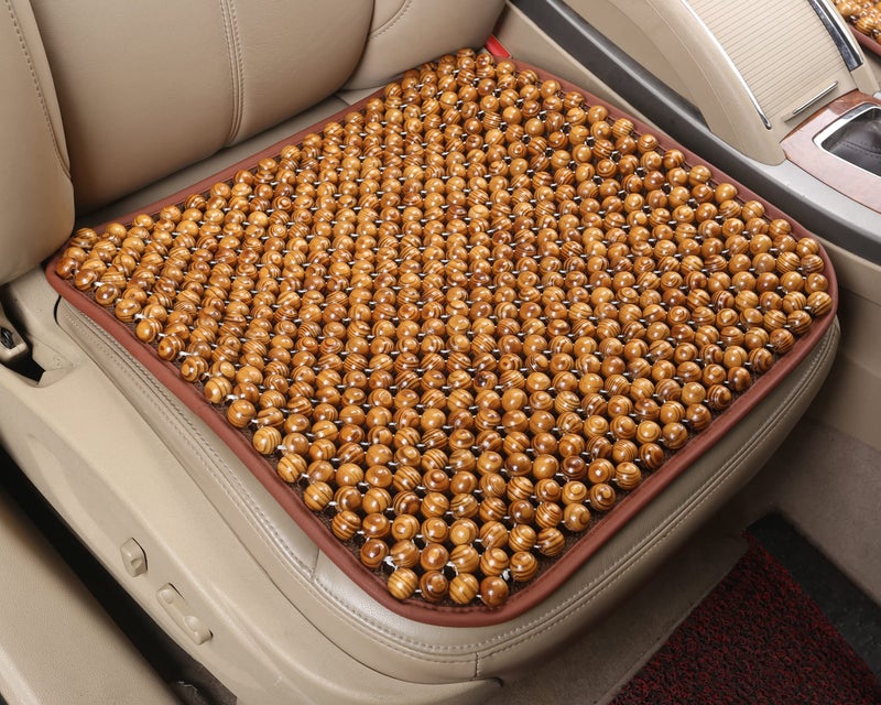 KENNISI Wood Beaded office Seat Cushion, Bead Seat Cushion for Office Chair,seat Beads Cushion, Massage, - Image 1