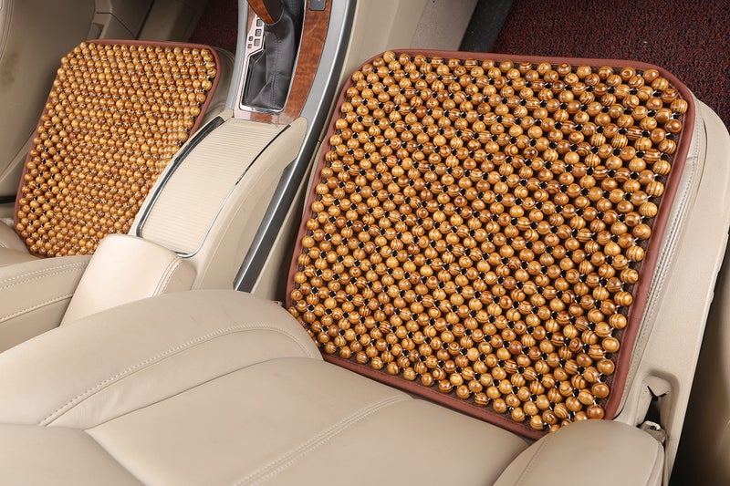 KENNISI Wood Beaded office Seat Cushion, Bead Seat Cushion for Office Chair,seat Beads Cushion, Massage, - Image 4