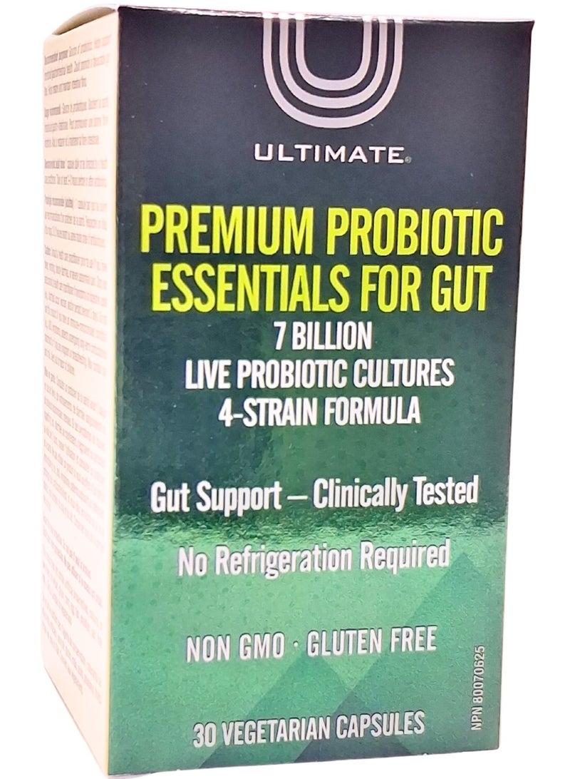 Ult.Premium Probiotic Essentials for gut. Capsules 30s