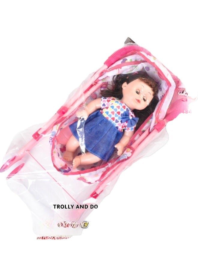 Baby Girl Doll With Stroller For Children Best Gift