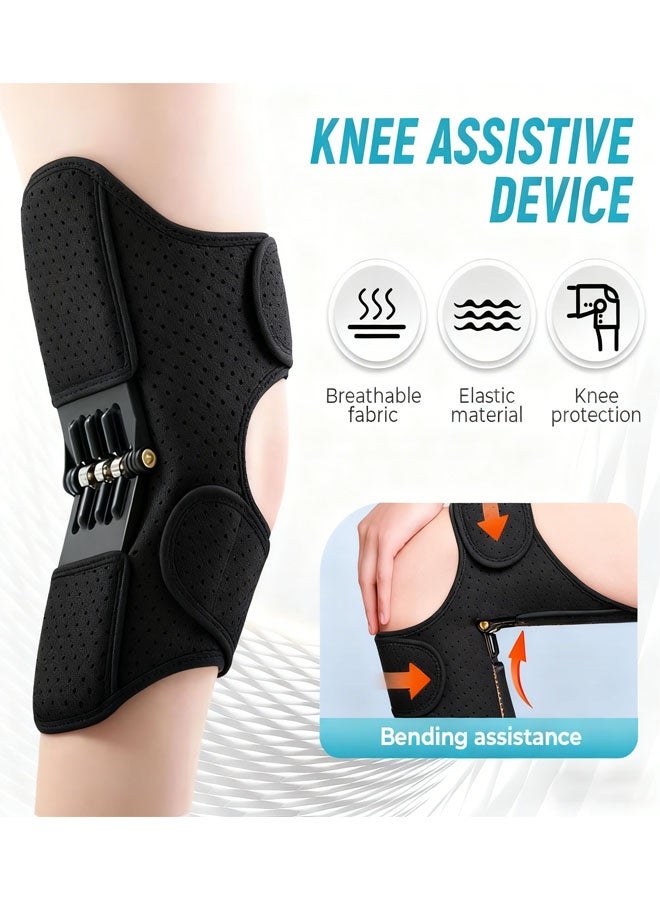كيلا جهاز مساعدة الركبة، معزز الركبة، دعامة معززة للركبة، مثبت زنبركي لدعم المفصل، للتسلق والجلوس القرفصاء - Image 3