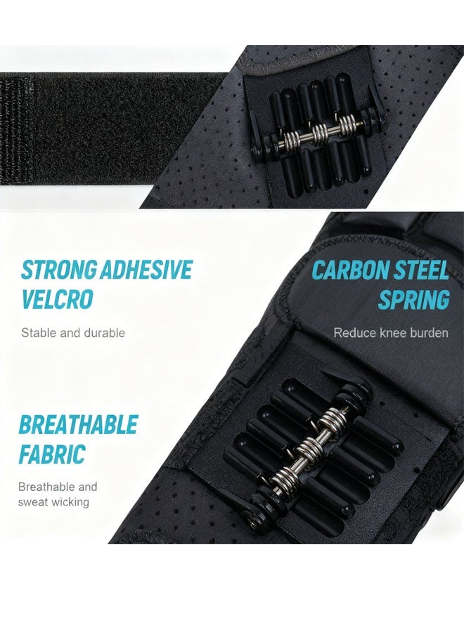 كيلا جهاز مساعدة الركبة، معزز الركبة، دعامة معززة للركبة، مثبت زنبركي لدعم المفصل، للتسلق والجلوس القرفصاء - Image 5