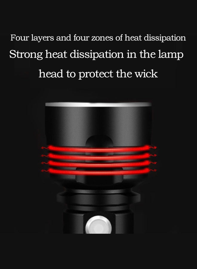 Arabest Rechargeable LED Flashlights High Lumens,Super Bright Tactical Flashlight with Zoomable,3Modes 3000 Lumens 50W,Water Resistant Flashlights for Emergencies,Hiking,Camping  - Image 3