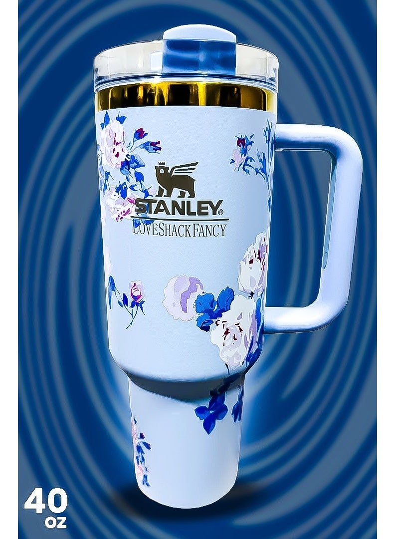 ستانلي Stanley 40oz Tumbler – Stainless Steel Reusable Mug with Straw | Leak-Resistant FlowState Lid | Eco-Friendly, BPA-Free & Dishwasher Safe | Vacuum Insulated Travel Cup for Hot & Cold Beverages | Durable with Ergonomic Handle & Car Cup Holder-Friendly Slim Base  - Image 1