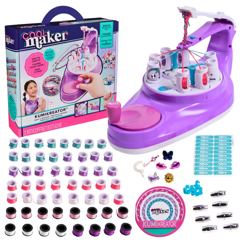 Cool Maker KumiKreator Bead  Braider Friendship Necklace  Bracelet Making Kit Packaging May Vary Gifts  Stocking Stuffers for Girls Ages 8 and up - Image 2