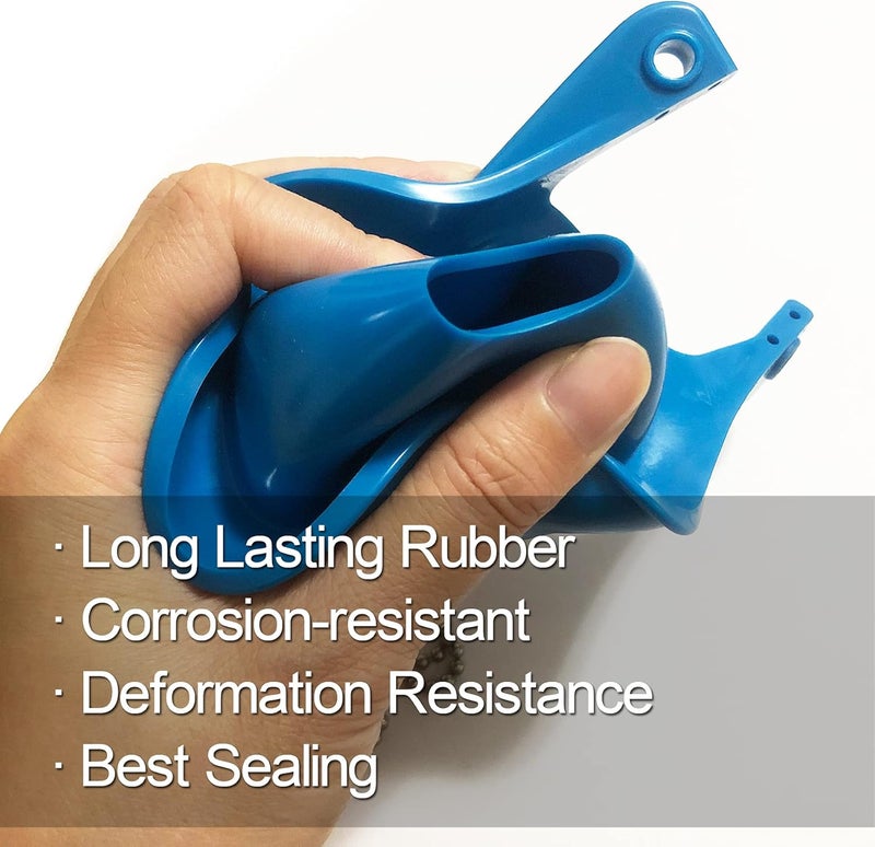 Uming Toilet Flapper Replacement kit 3 inch (2 Pack) for TOTO Toilet Flapper 3'' Easy to Install with Stainless Chain & Rubber fit 3-inch Flush Valve Toilet for G-Max, THU499S, THU331S, THU175S & 2021BP - Image 4
