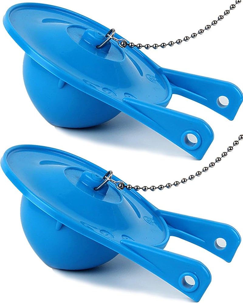 Uming Toilet Flapper Replacement kit 3 inch (2 Pack) for TOTO Toilet Flapper 3'' Easy to Install with Stainless Chain & Rubber fit 3-inch Flush Valve Toilet for G-Max, THU499S, THU331S, THU175S & 2021BP - Image 1