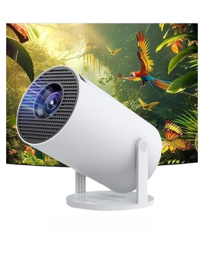 Projector, Smart Projector Portable Projector 4K/200 Projector With Wifi And Bluetooth Auto Keystone Correction Flip Android Round Design Movie Projector  - Image 2