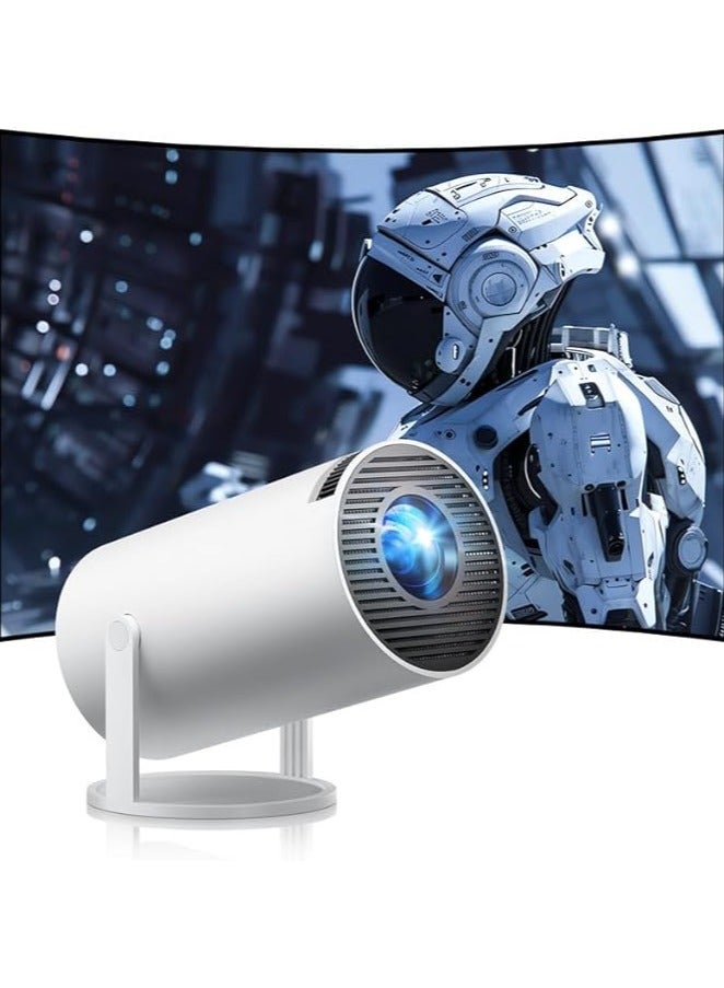 Projector, Smart Projector Portable Projector 4K/200 Projector With Wifi And Bluetooth Auto Keystone Correction Flip Android Round Design Movie Projector  - Image 3