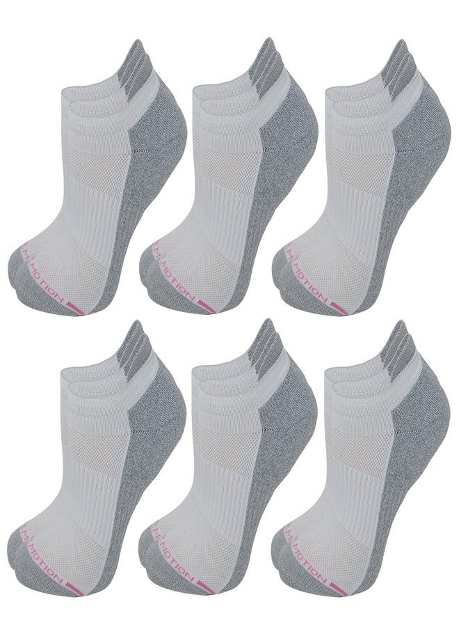 جوارب ضغط قصيرة للكاحل من Motion Dr للنساء والرجال، عبوة من 6 قطع (9-11، ألوان متنوعة #8)