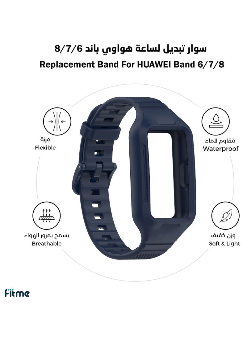 FITME Silicone Replacement Band For Huawei Band 6/7/8 - Image 1
