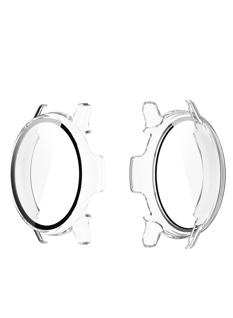 القضية متوافق مع جارمين Vivoactive 5 كريستال شفافة حالة الكمبيوتر الصلب تشديد الزجاج فيلم حماية الشاشة - Image 3