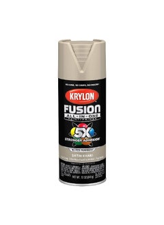 KRYLON Fusion All-In-One Spray Paint and Primer Satin Khaki 12oz K02740007  - Image 1